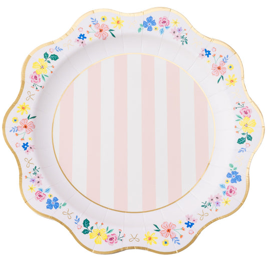 Multicolor Elegant Floral Dinner Plates