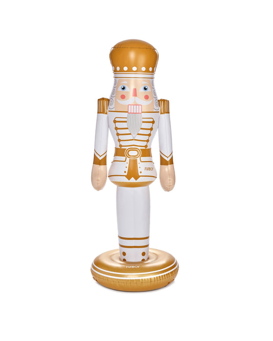 Large Inflatable Gold & White Nutcracker