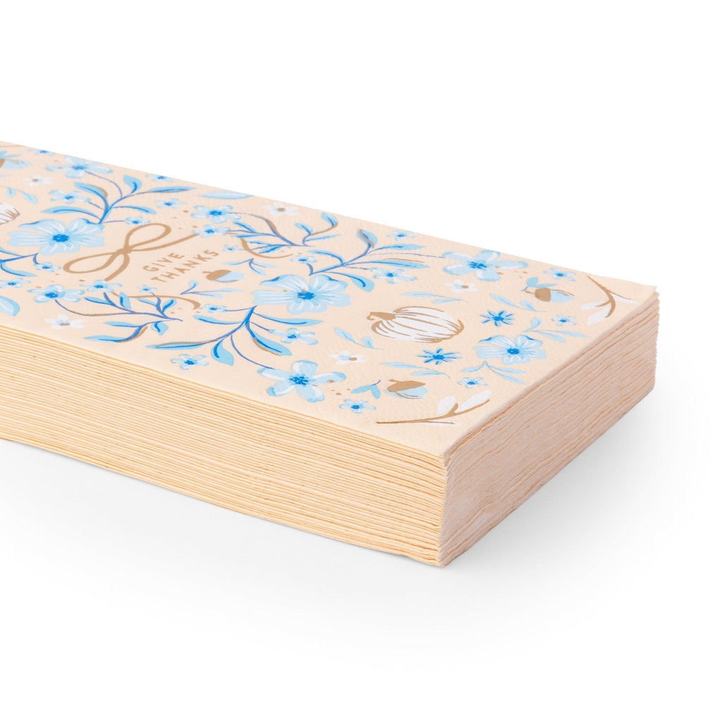 Blue Toile Pumpkin Guest Towels