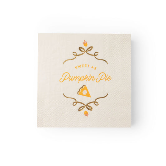 Sweet as Pumpkin Pie Cocktail Napkins