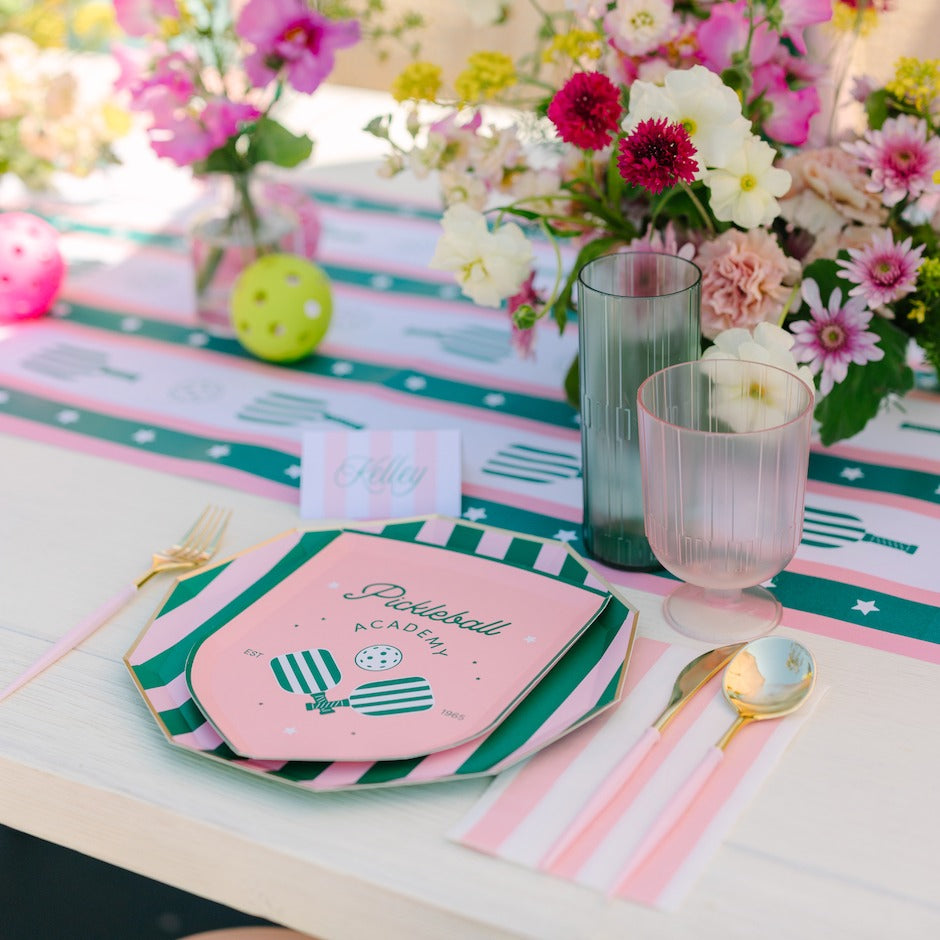 Petal Pink Signature Cabana Stripe Guest Towels
