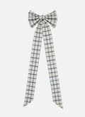 Mayfair Plaid Hunter Fabric Bow
