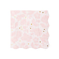 Petal Pink Elegant Floral Dinner Napkins