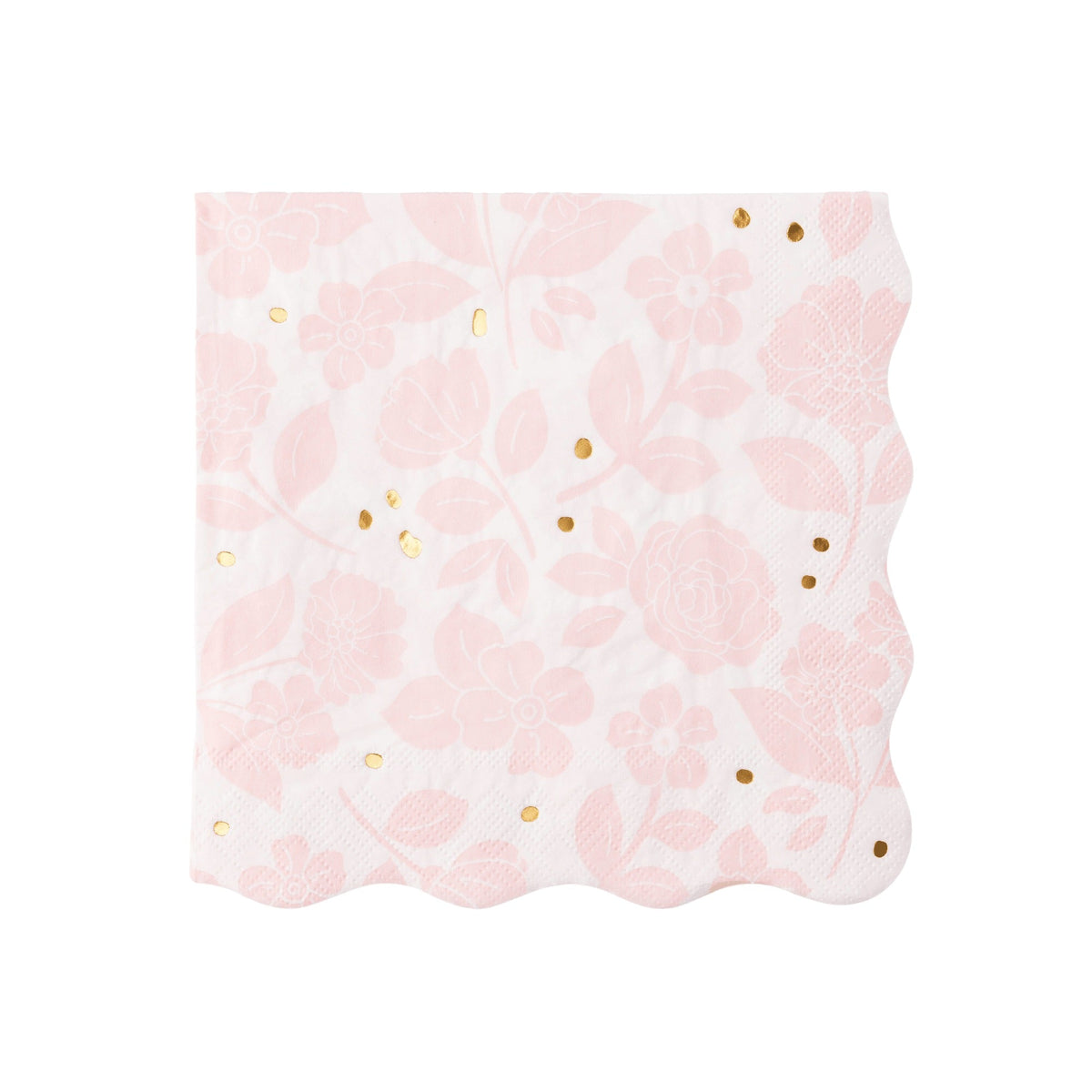 Petal Pink Elegant Floral Dinner Napkins