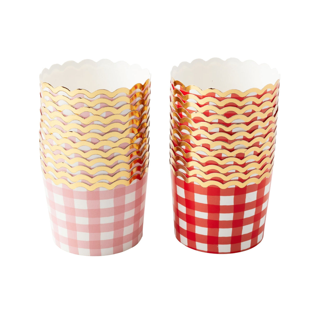 Red & Pink Gingham Treat Cups