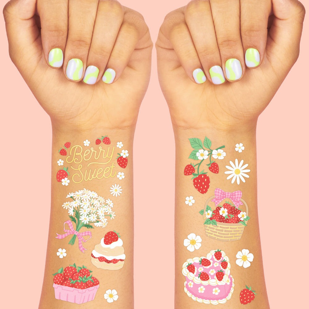 Berry Sweet Temporary Tattoos