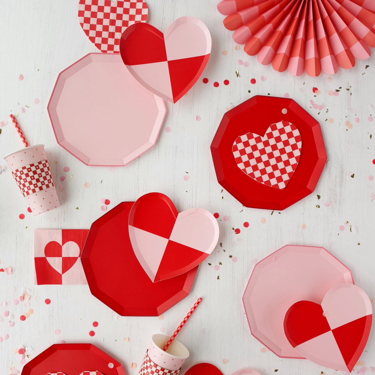 Check Mate Heart Shaped Plates