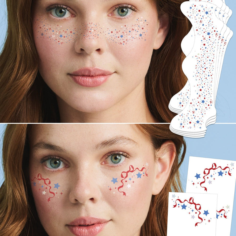 Fourth of July Freckle Temporary Tattoos