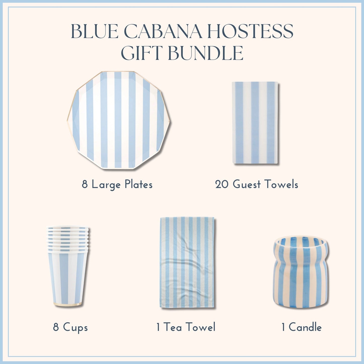 Blue Cabana Hostess Gift Bundle