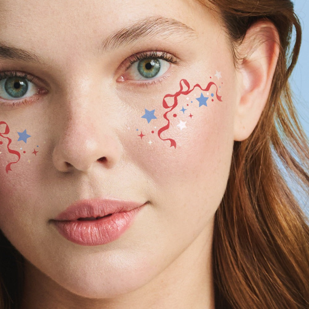 Fourth of July Freckle Temporary Tattoos