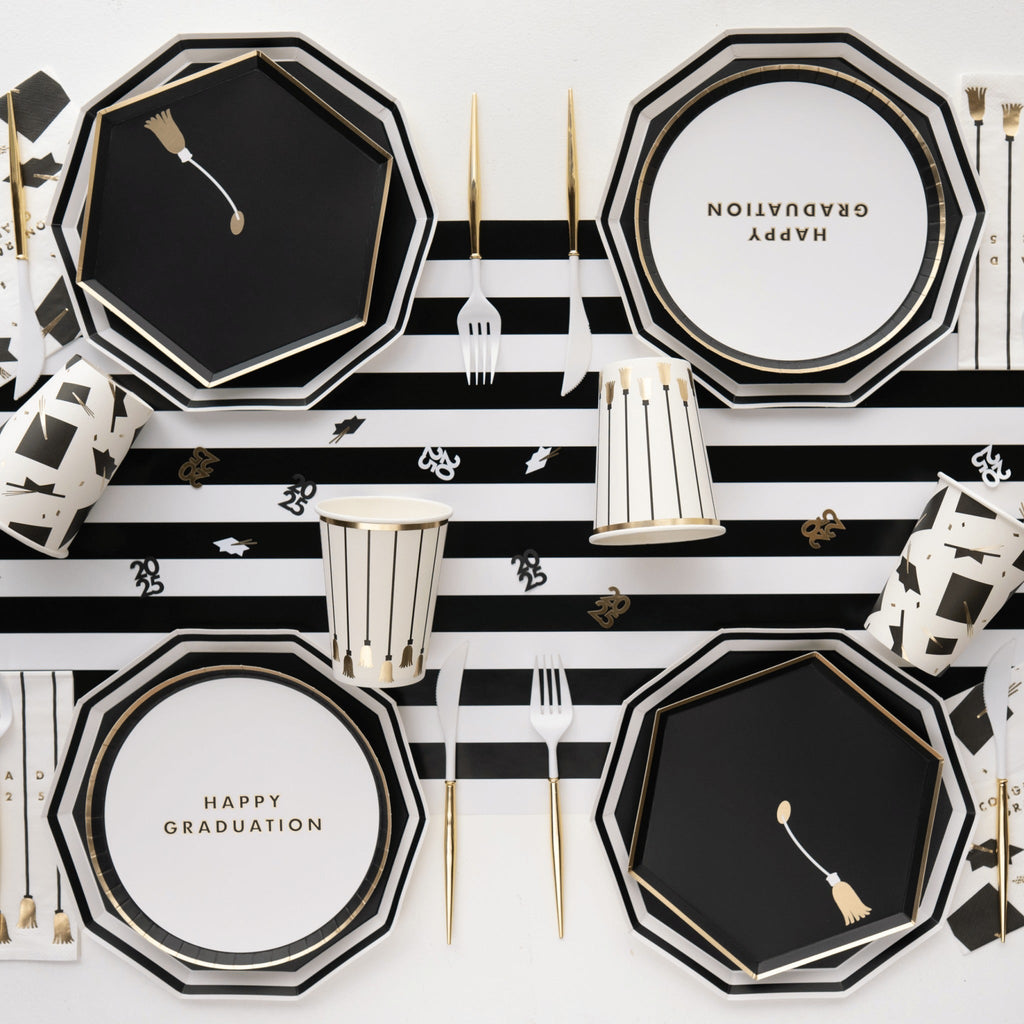 Black and White Table Runner