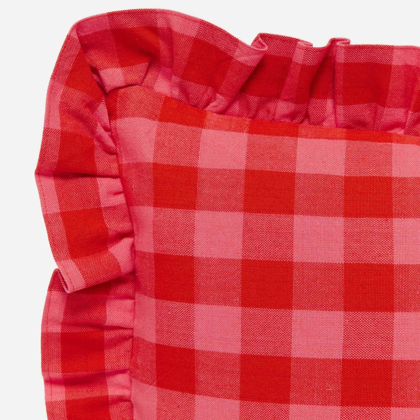 Gingham Guava Petite Pillow