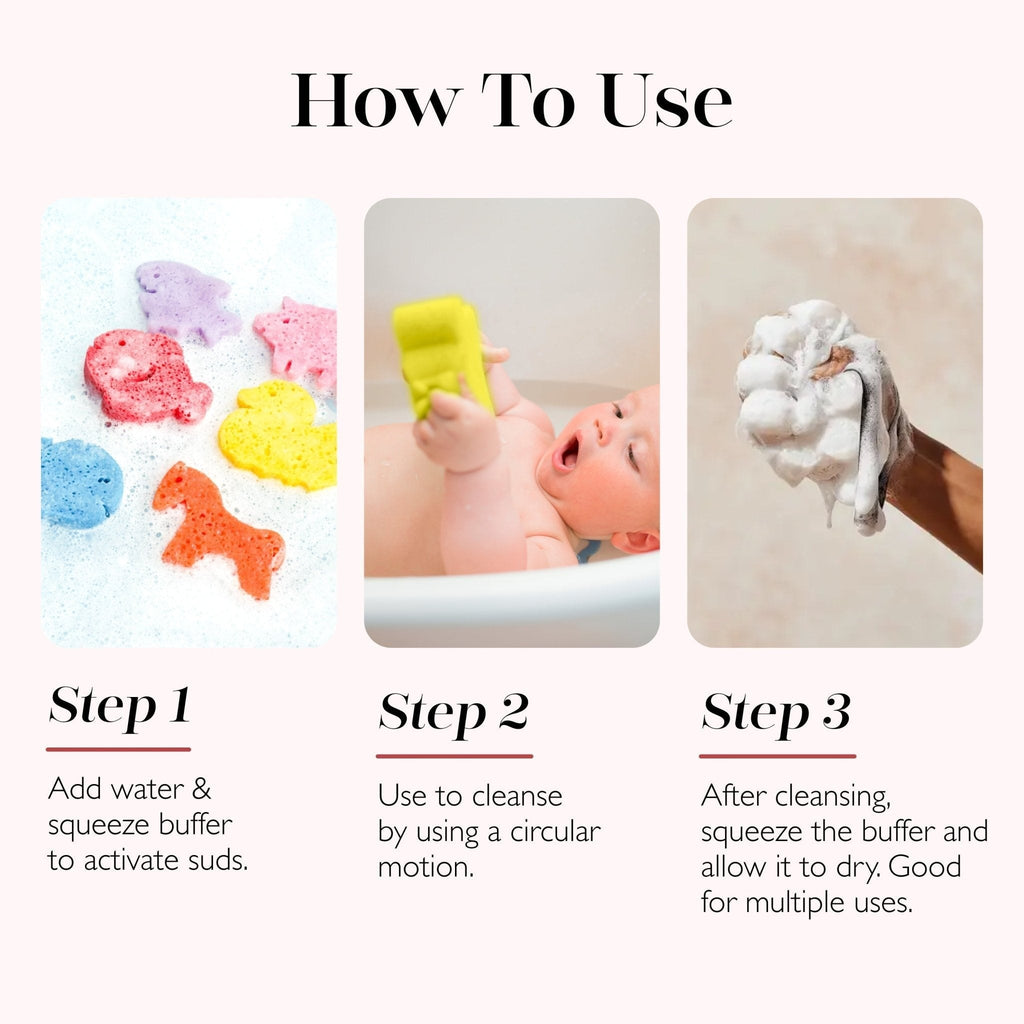 Bat Shower Buffer Sponge