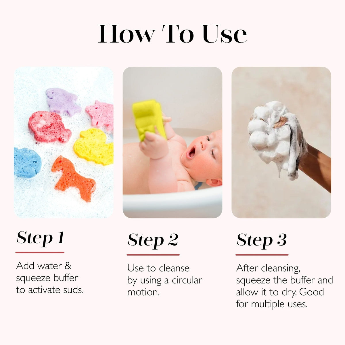 Bat Shower Buffer Sponge