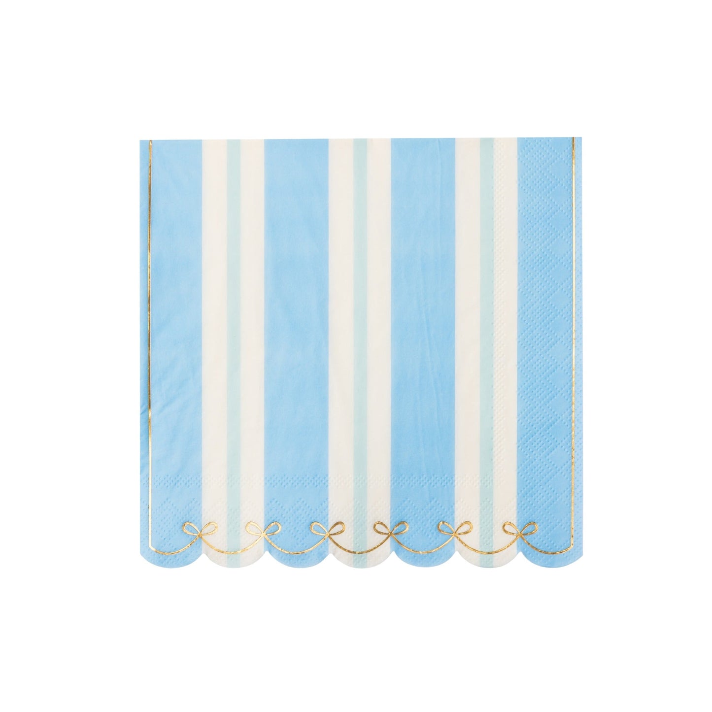 Blue & Mint Regency Stripe Large Napkins