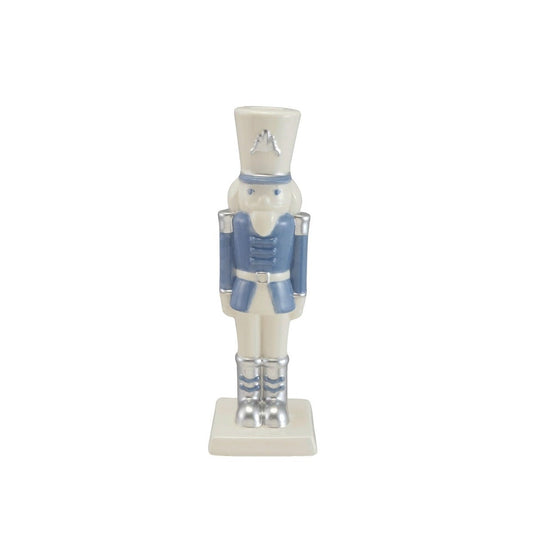 Blue Nutcracker Taper Candle Holder