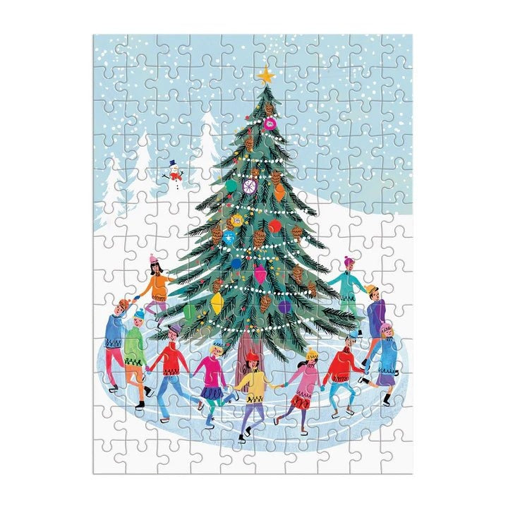 Ice Skater Puzzle Ornament