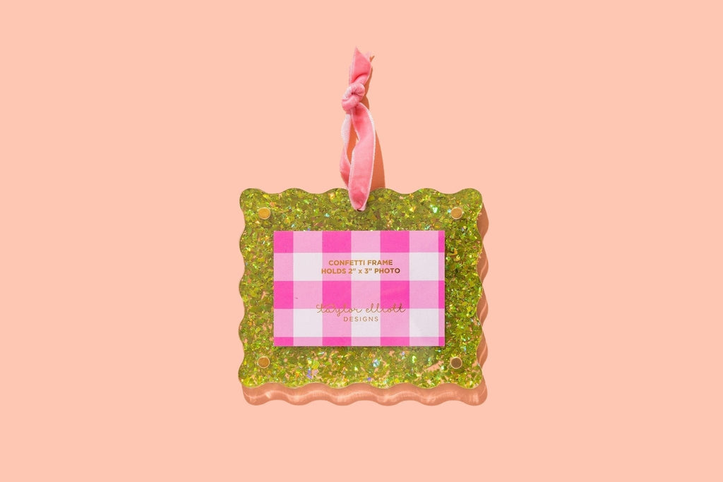 Confetti Frame Ornaments