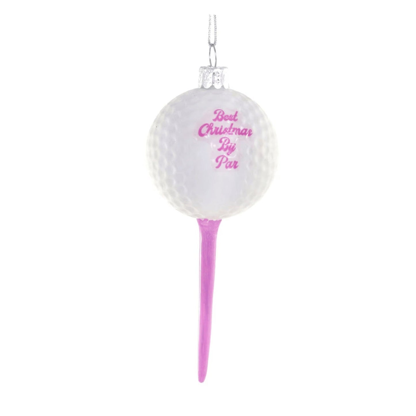 Best Christmas by Par Golf Glass Ornament by Cody Foster