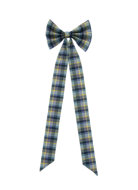 MAINE PLAID - Multicolor Fabric Bow