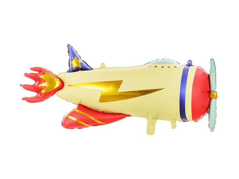 Yellow Airplane Foil Balloon