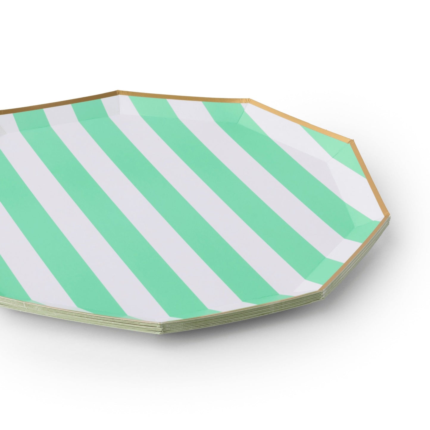 Fresh Mint Signature Cabana Stripe Large Plates