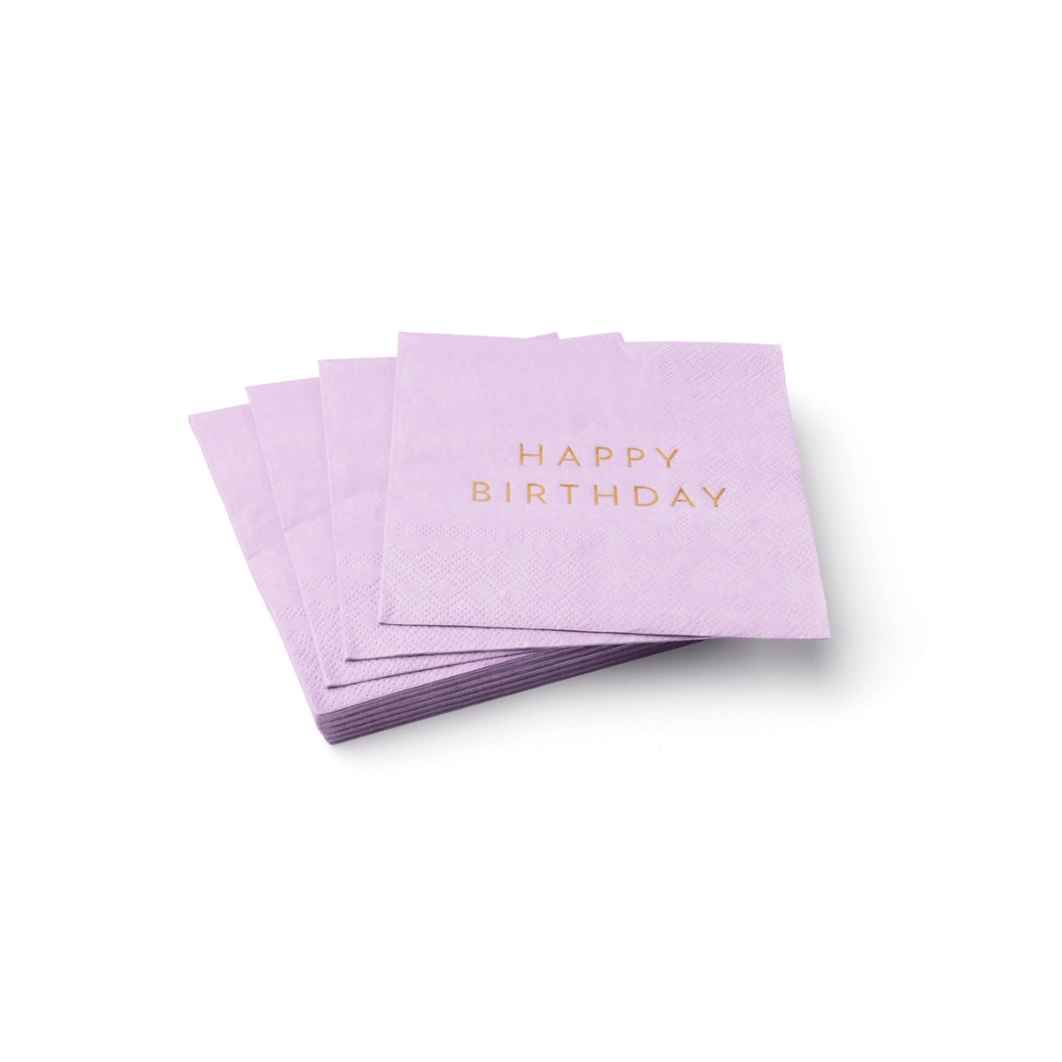 Le Lilac Signature Happy Birthday Cocktail Napkins