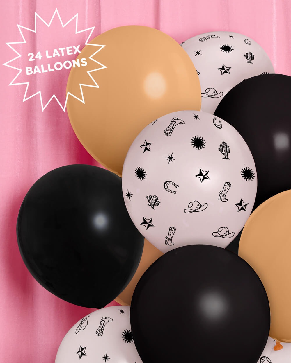 Cowgirl Latex Balloon Pack