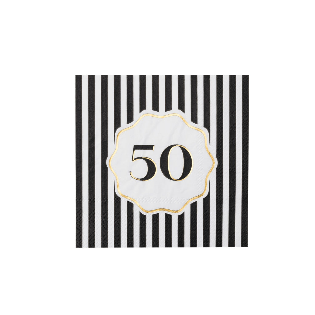 50th Birthday Cocktail Napkins