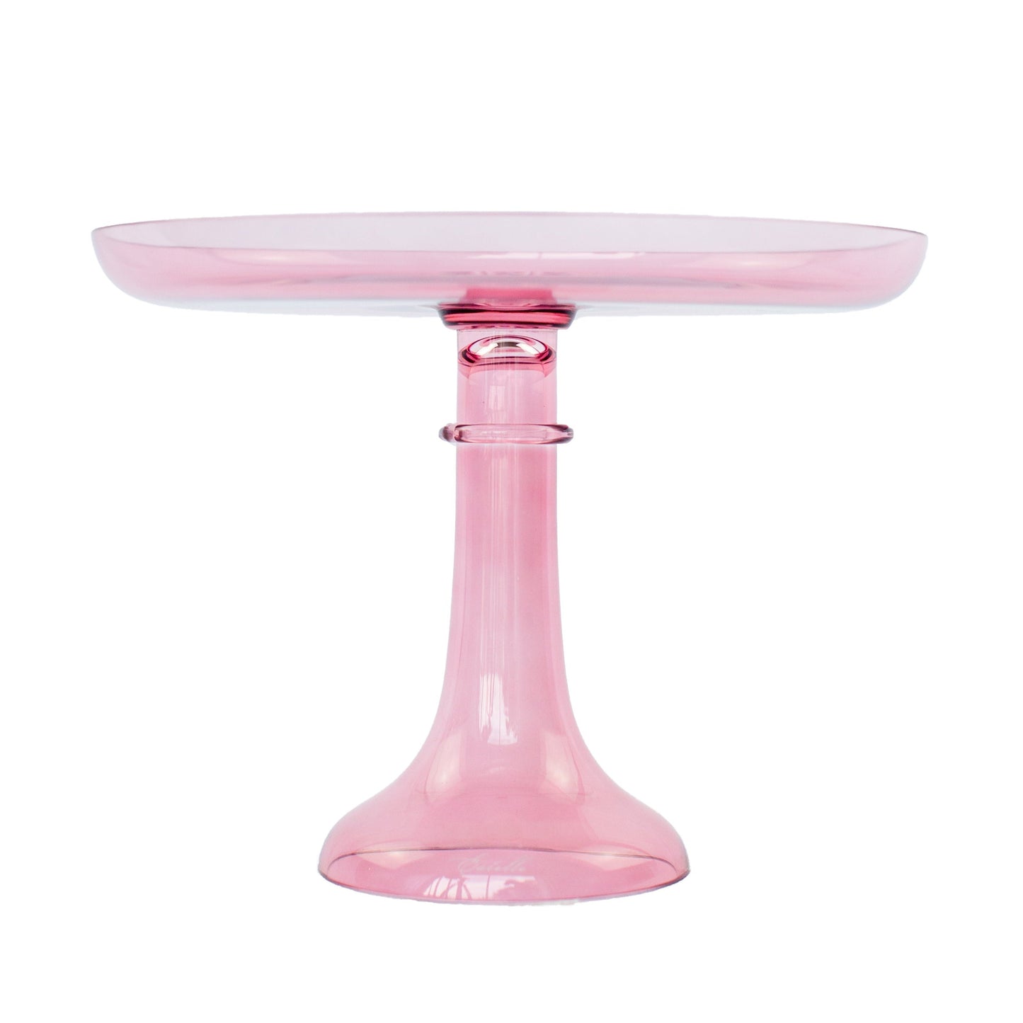 Rose Glass Cake Stand