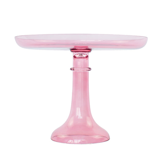 Rose Glass Cake Stand