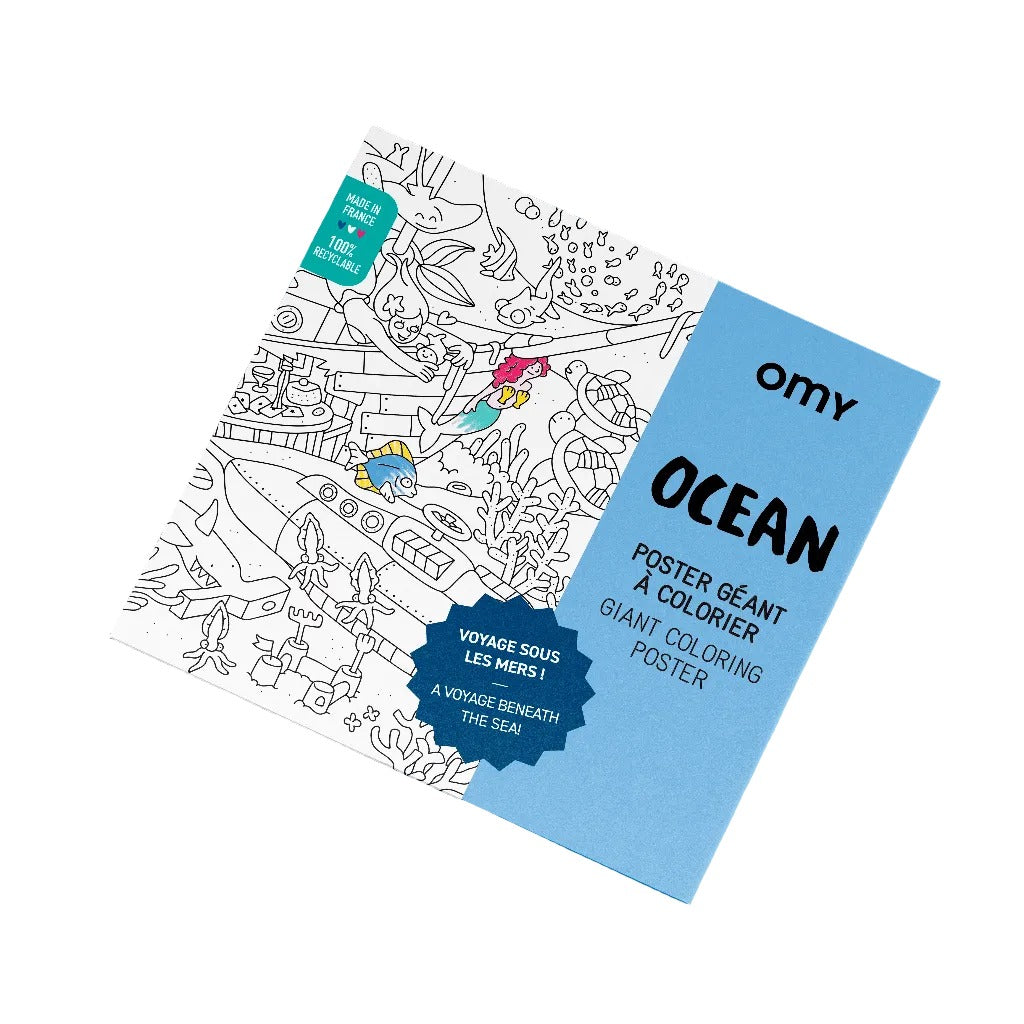 Ocean Giant Coloring Poster
