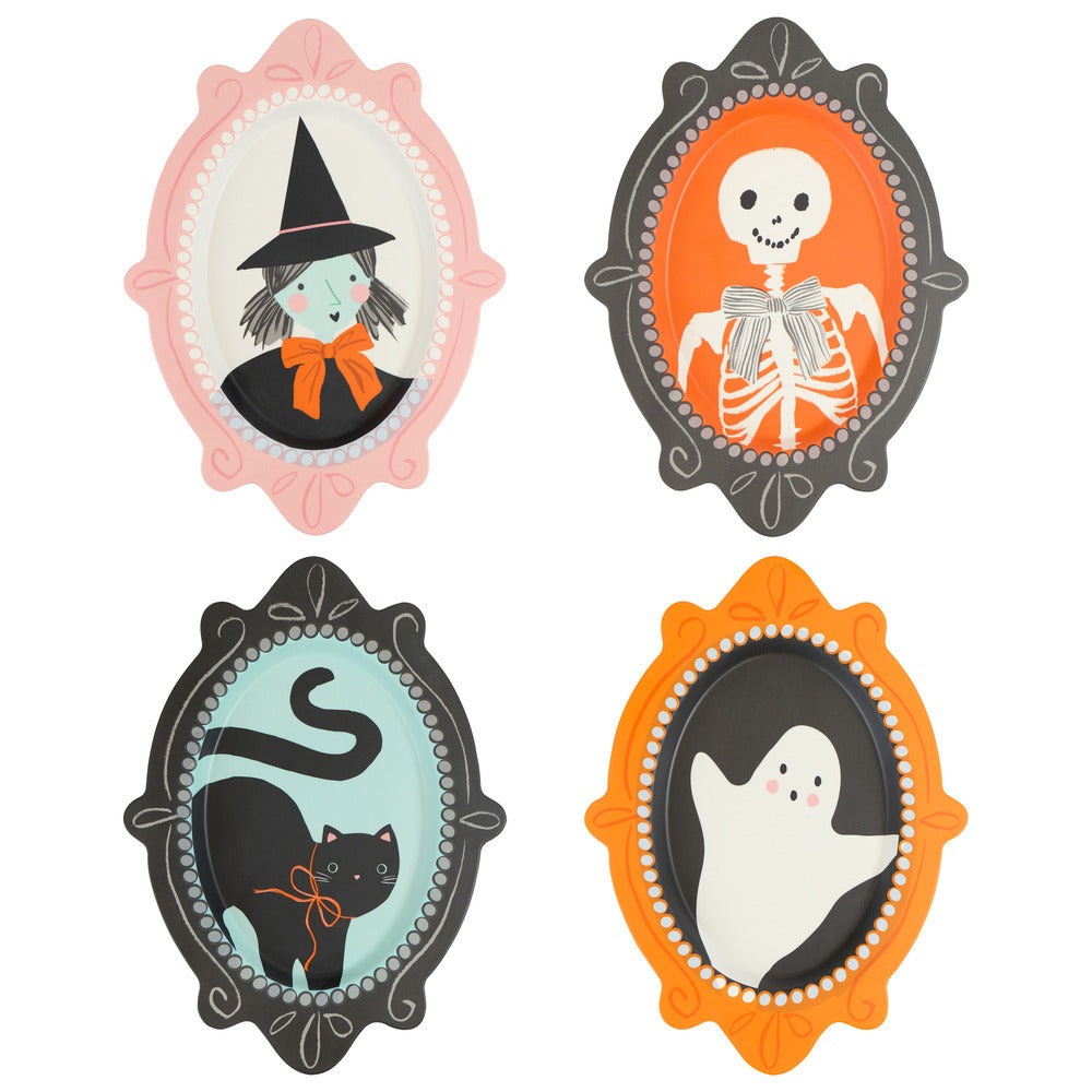 Halloween Portrait Reusable Plates