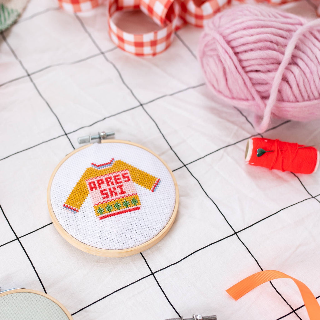 Apres Ski Christmas Sweater Cross Stitch Kit