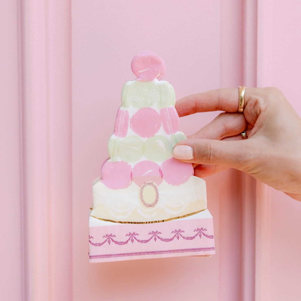 Meri Meri X Laduree Paris Macaron Pyramid Party Napkins