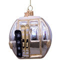 Ski Gondola Glass Ornament