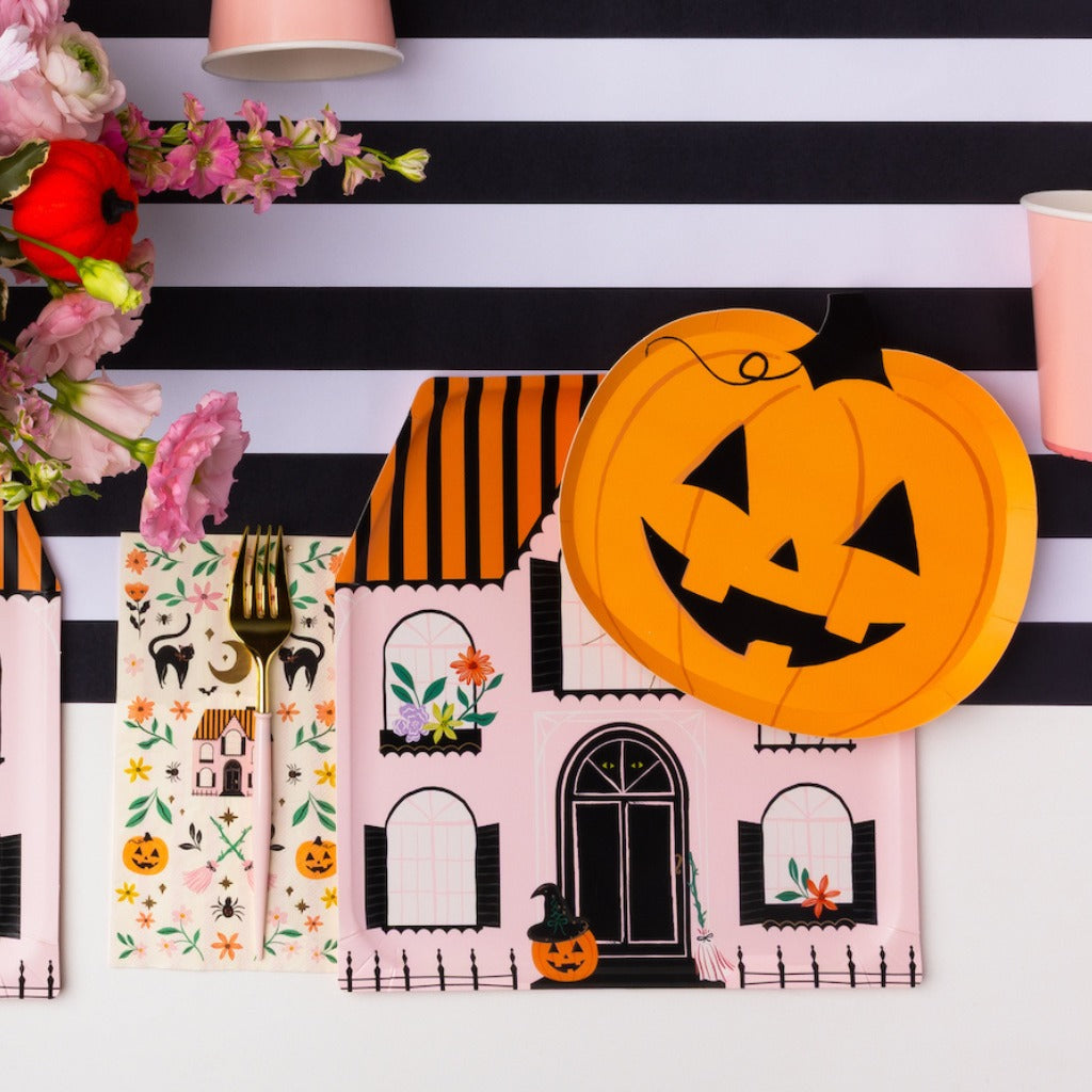 Orange Jack-O-Lantern Small Plates