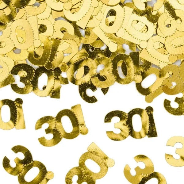 30! Gold Confetti