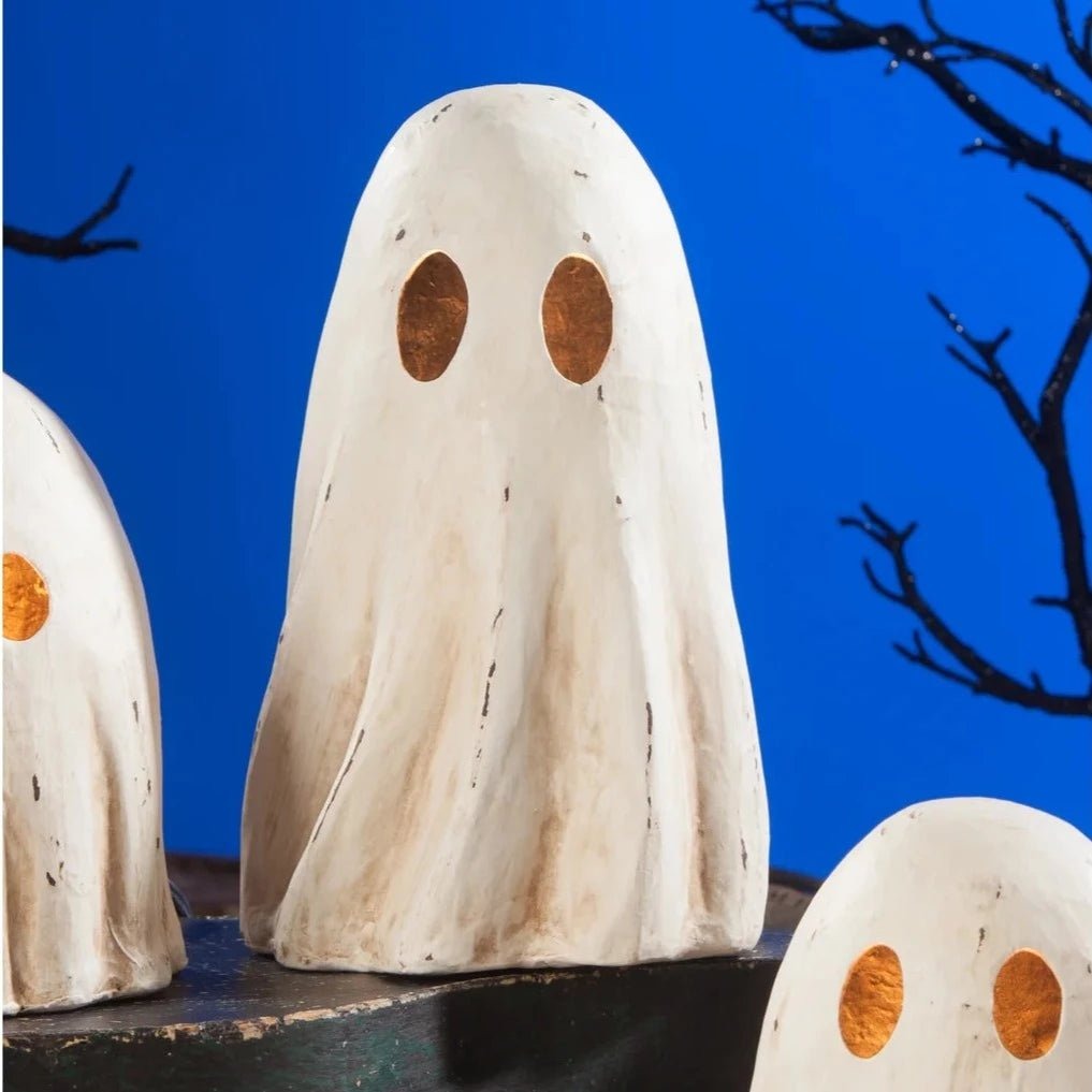 Bethany Lowe Tall Ghost Luminary Medium Paper Mache