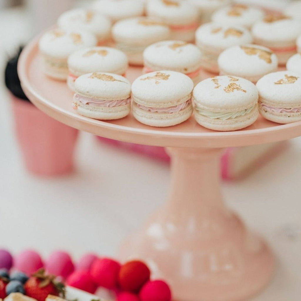 Large Peony Pink Melamine Cake Stand