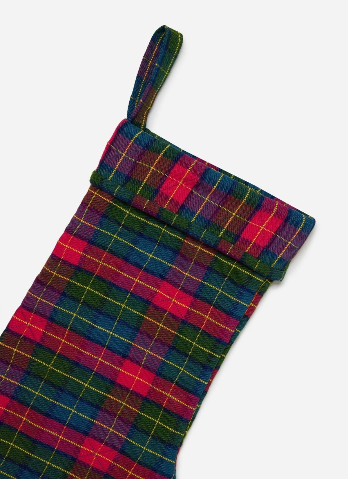 Holly Plaid Quilted Stocking
