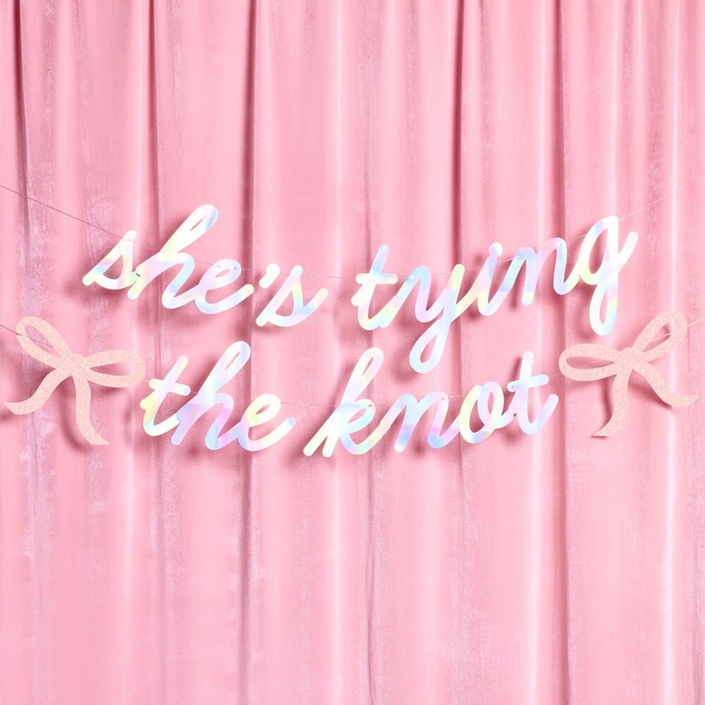 She's Tying the Knot Banner