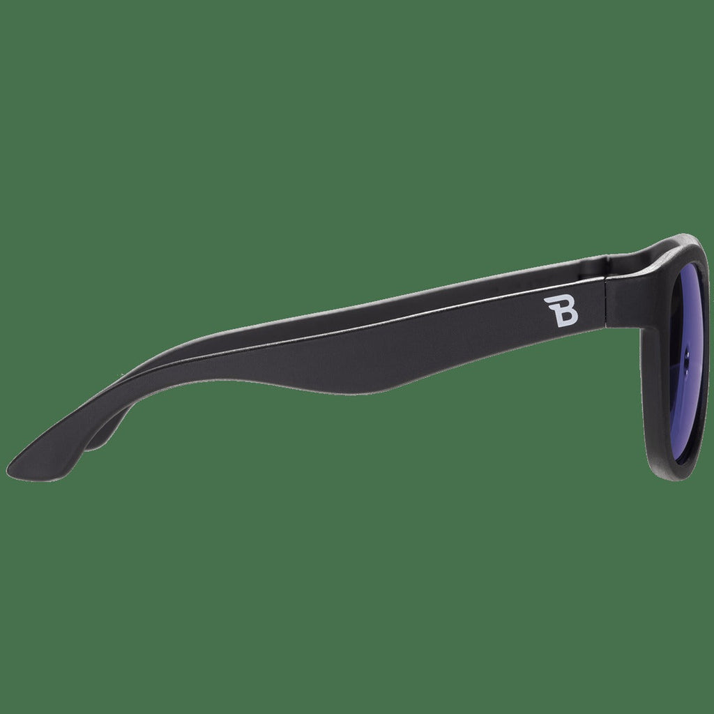 Kids Black Polarized Aviator Sunglasses