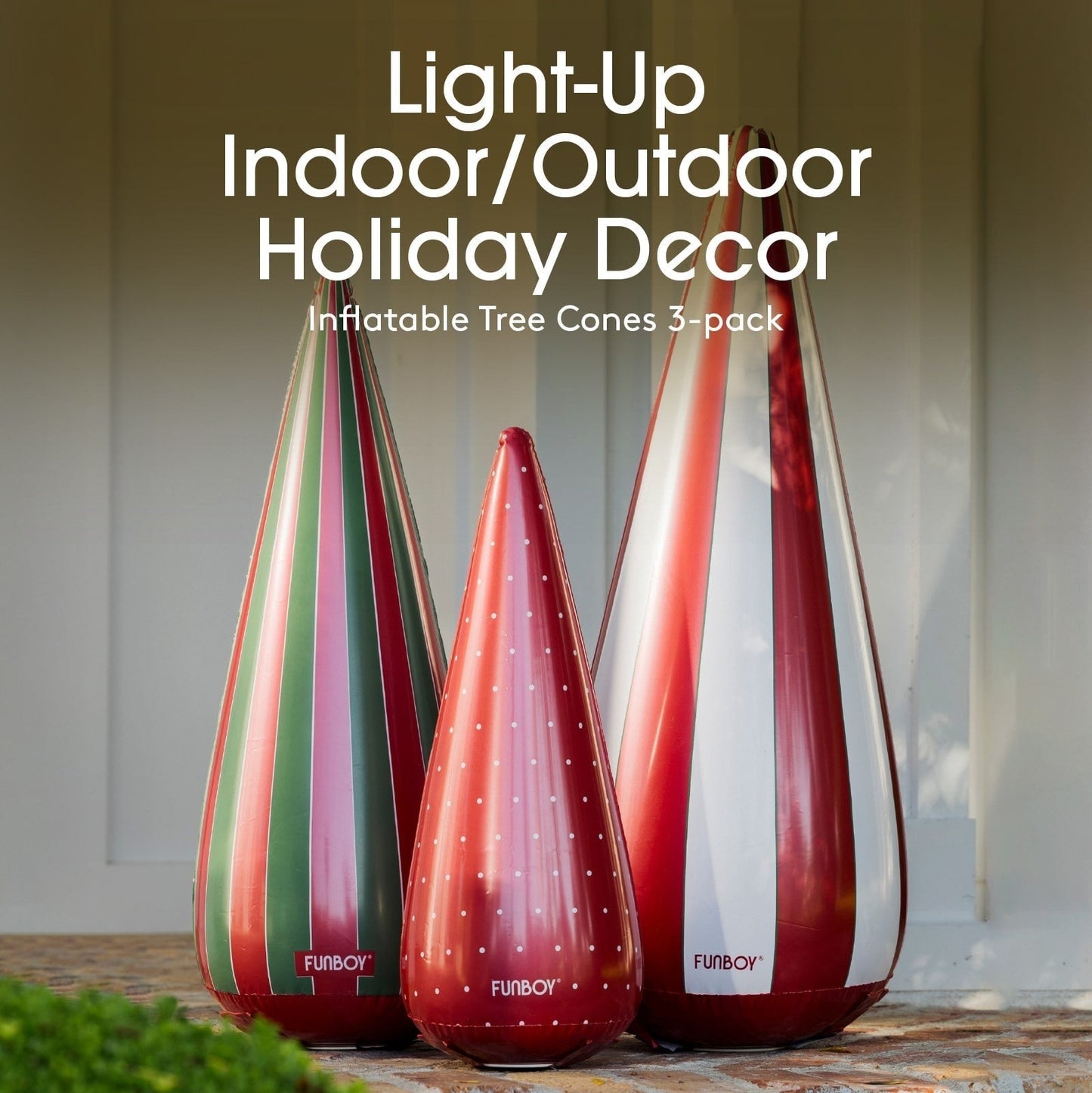Inflatable Holiday Tree Cones