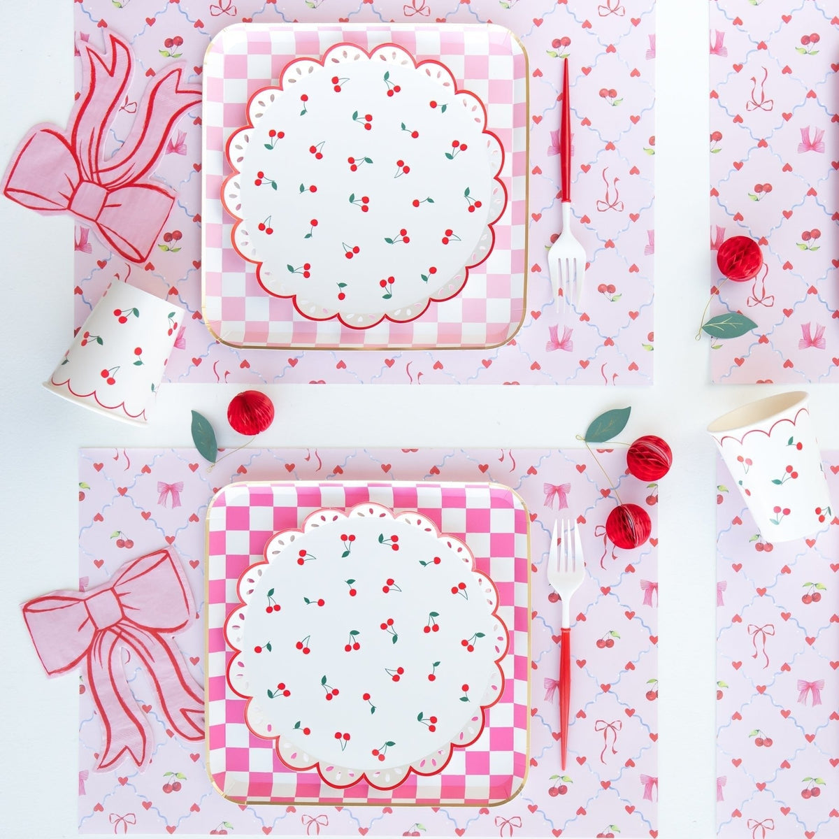 Cherry Pattern Side Plates