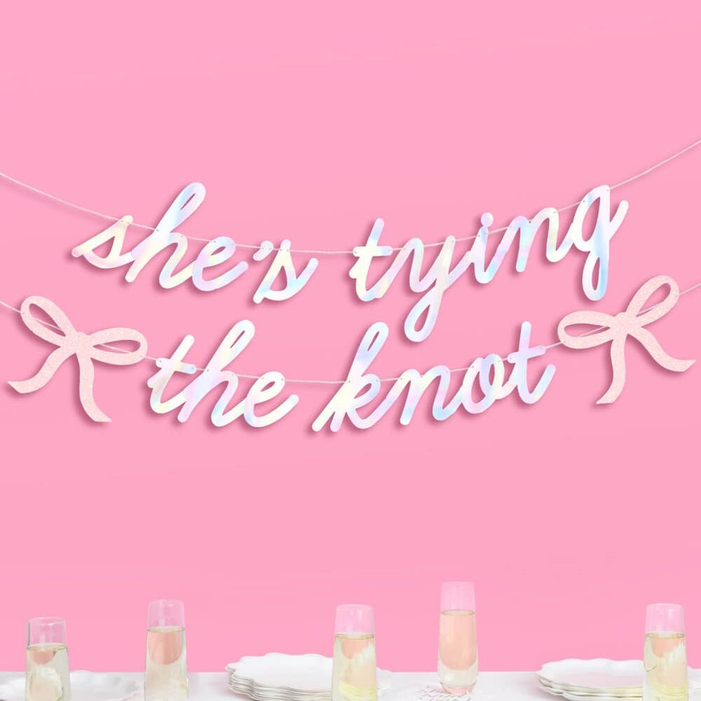 She's Tying the Knot Banner