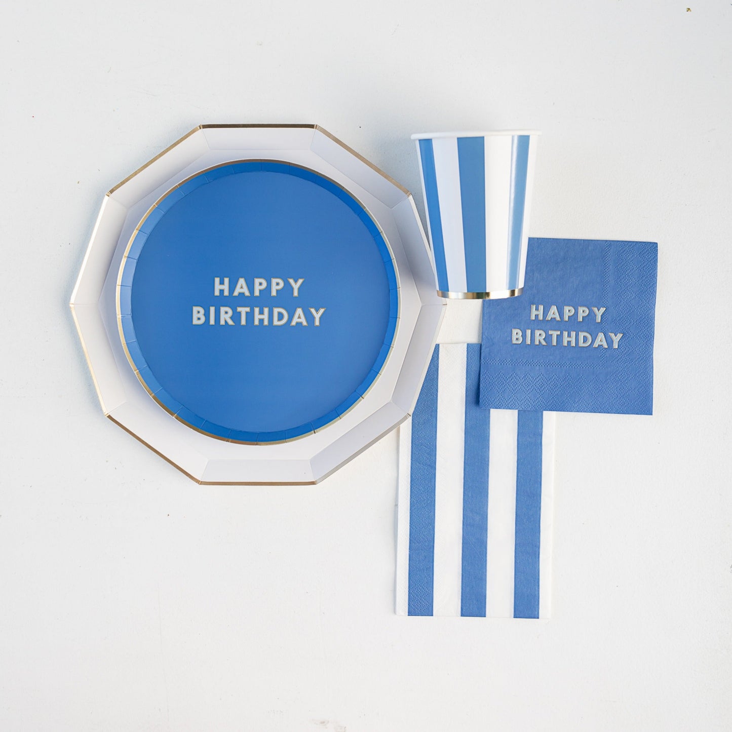 Palisades Blue Signature Happy Birthday Small Plates