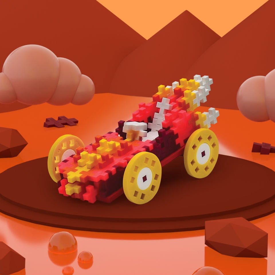 Fire Car Plus Plus Puzzle Toy