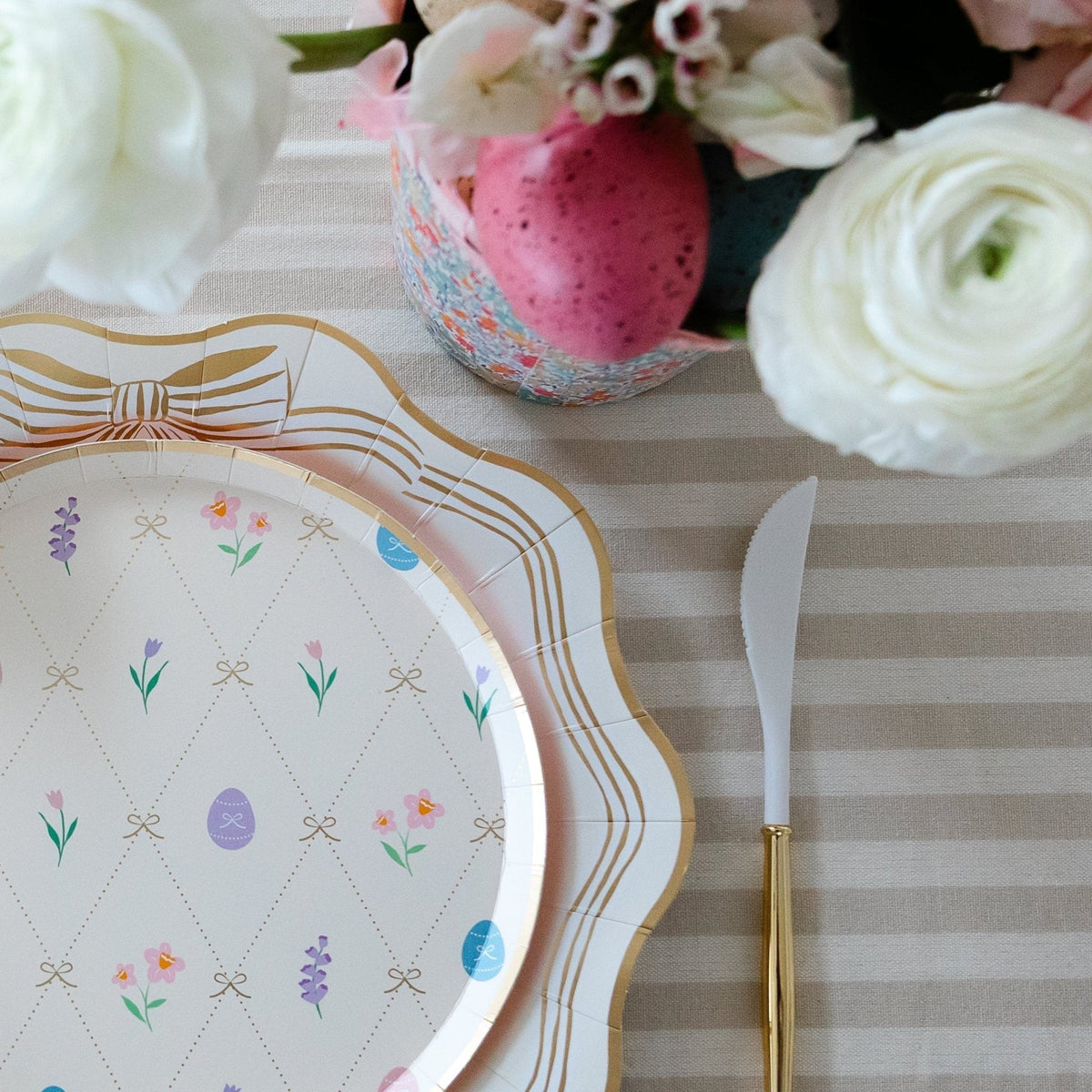 Easter Pastel Floral Small Plates (multipack)