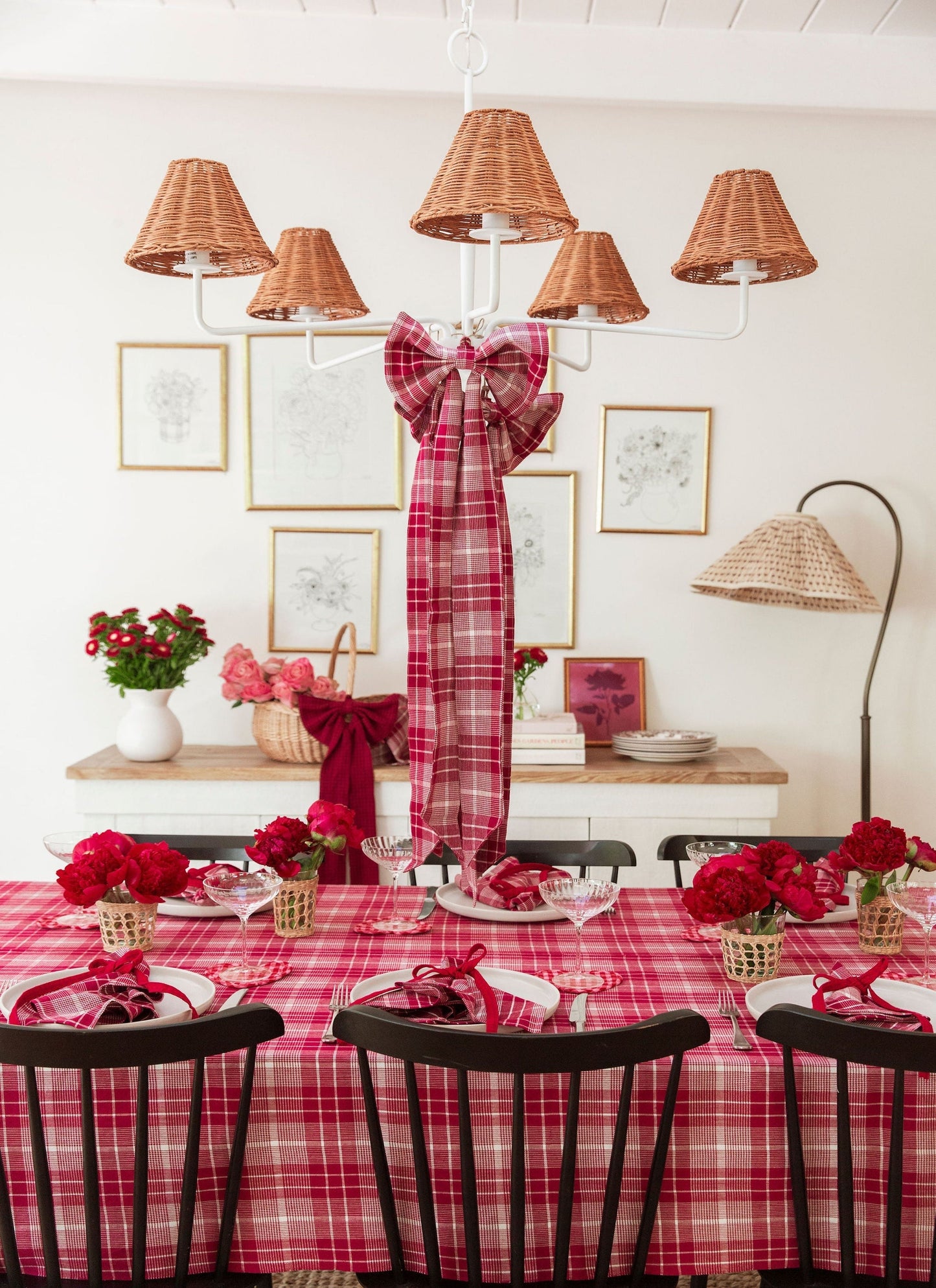 ROSEHILL PLAID - Fabric Bow